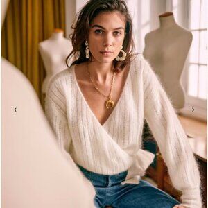 Sezane Coeur Jumper - Ecru